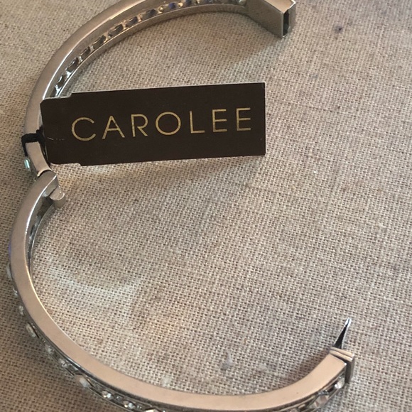 Art Deco Crystal Hinged Bracelet - Picture 5 of 5